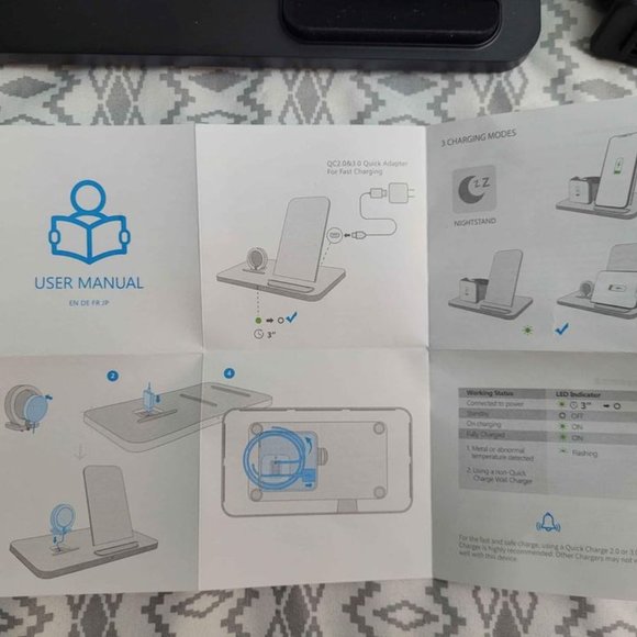 Seneo fast wireless charging stand for Apple iPhone and Apple watches - Picture 5 of 6